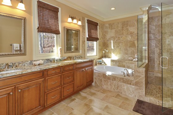 Interior - Master Bathroom for European House Plan #929-21 - 4 bed, 3.5 bath
