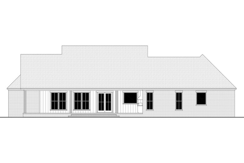 Dream House Plan - Exterior - Rear Elevation for Farmhouse House Plan #430-421 - 3 bed, 3.5 bath