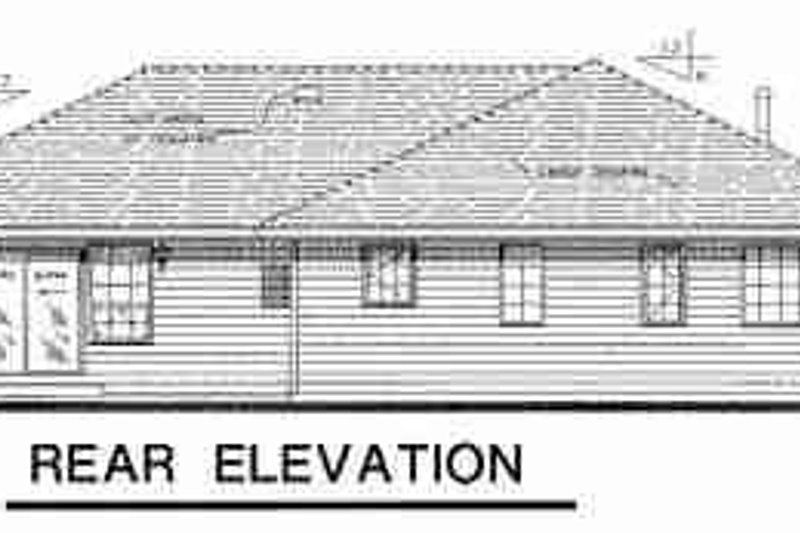 Dream House Plan - Exterior - Rear Elevation for Traditional House Plan #18-9342 - 4 bed, 3 bath