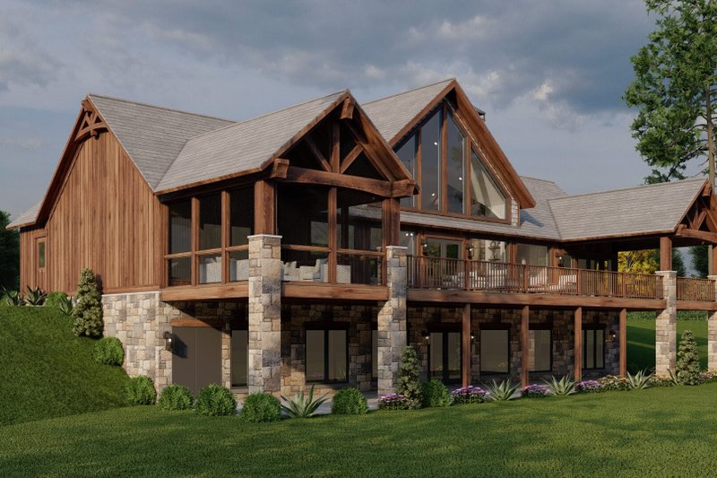 House Design - Exterior - Other Elevation 2 for Ranch House Plan #923-88 - 3 bed, 3.5 bath