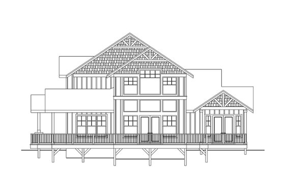 Exterior - Other Elevation 1 for Craftsman House Plan #124-1380 - 3 bed, 3 bath