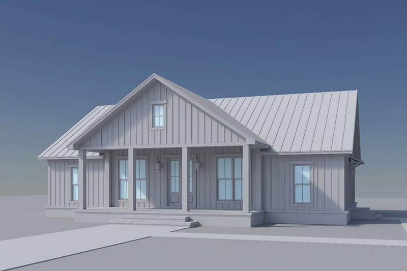 House Plan Design - Exterior - Front Elevation 7 for Farmhouse House Plan #430-432 - 4 bed, 3 bath