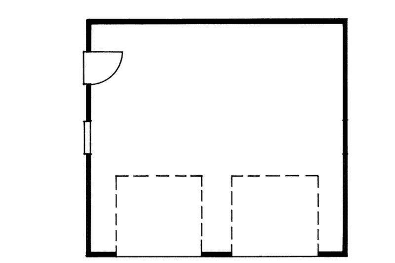 House Plan Design - Floor Plan - Main Floor for Traditional House Plan #47-499, 0 bath