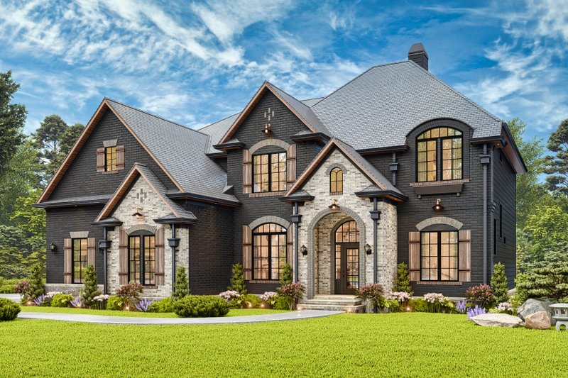 House Plan Design - Exterior - Front Elevation 7 for Craftsman House Plan #54-726 - 5 bed, 3 bath