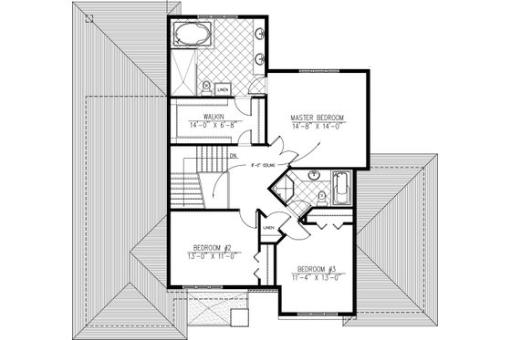 2400 square foot 3 bedroom 2 1/2 bath modern house plan