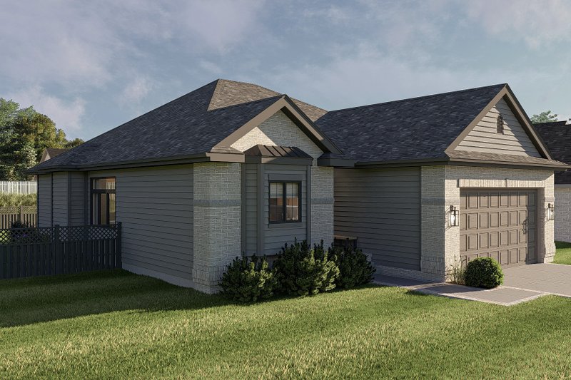 Home Plan - Exterior - Other Elevation 1 for Traditional House Plan #455-202 - 2 bed, 2 bath