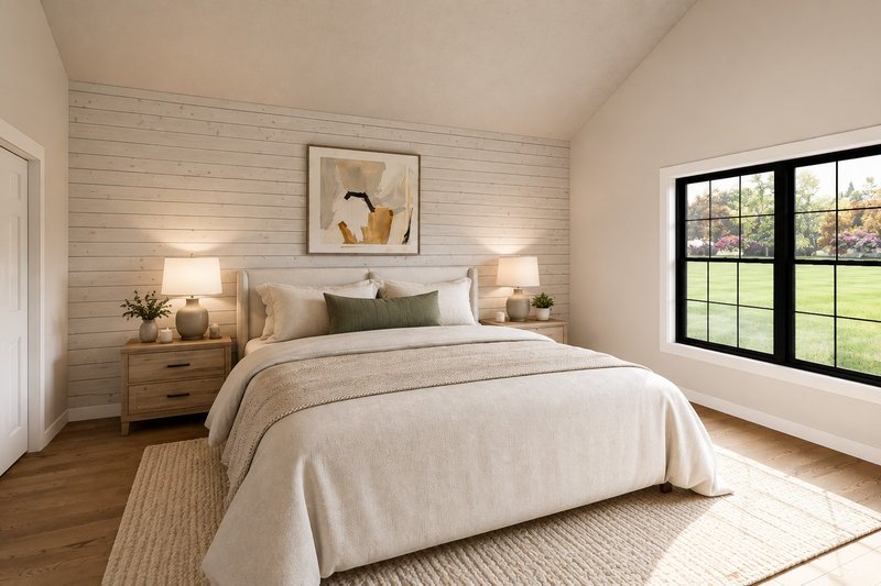 Architectural House Design - Interior - Master Bedroom for Farmhouse House Plan #1064-508 - 3 bed, 2.5 bath