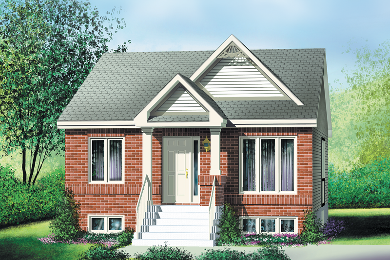 House Blueprint - Cottage Exterior - Front Elevation Plan #25-119