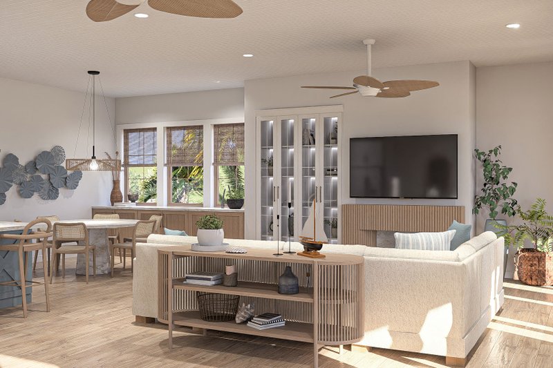 Beach Style House Plan - 4 Beds 3.5 Baths 3657 Sq/Ft Plan #455-378 ...