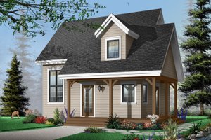 Cottage Exterior - Front Elevation Plan #23-661