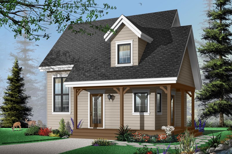 Architectural House Design - Cottage Exterior - Front Elevation Plan #23-661
