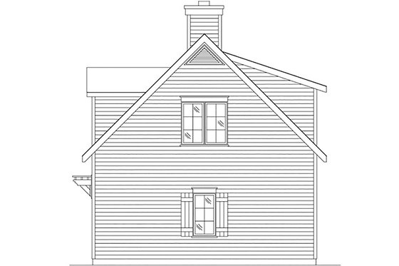 Exterior - Other Elevation for Country House Plan #22-603 - 1 bed, 1.5 bath