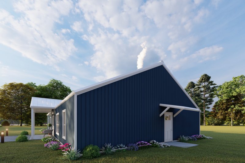 Dream House Plan - Exterior - Other Elevation 3 for Barndominium House Plan #1107-39 - 4 bed, 3 bath