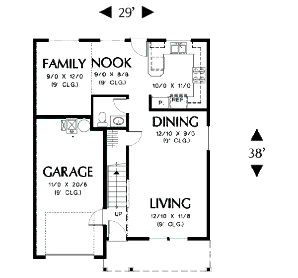 Architectural House Design - Traditional Floor Plan - Main Floor Plan #48-315