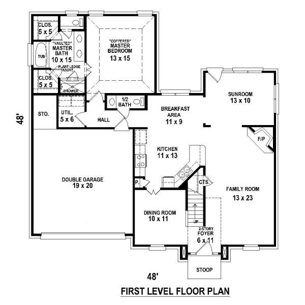 European Floor Plan - Main Floor Plan #81-13878