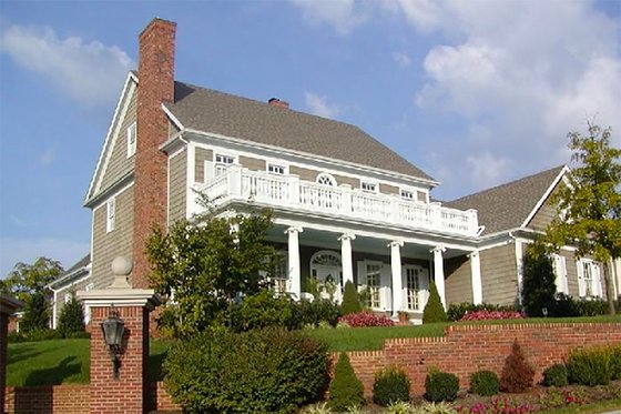 Exterior - Front Elevation 6 for Southern House Plan #137-174 - 4 bed, 4 bath