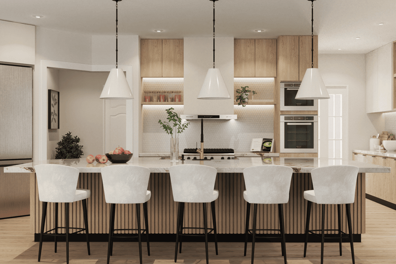 Architectural House Design - Interior - Kitchen for Farmhouse House Plan #119-454 - 3 bed, 3.5 bath