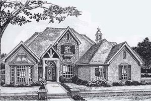 Colonial Exterior - Front Elevation Plan #310-913