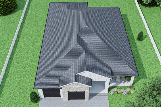 Exterior - Other Elevation 2 for Farmhouse House Plan #1112-9 - 3 bed, 3 bath