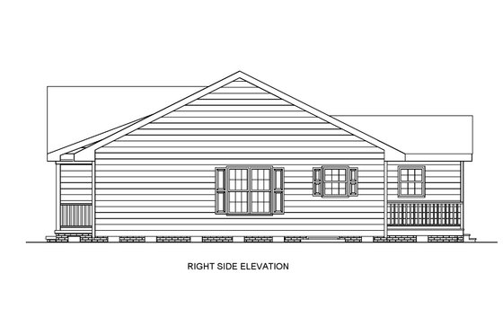 Exterior - Front Elevation 6 for Traditional House Plan #54-607 - 4 bed, 4 bath