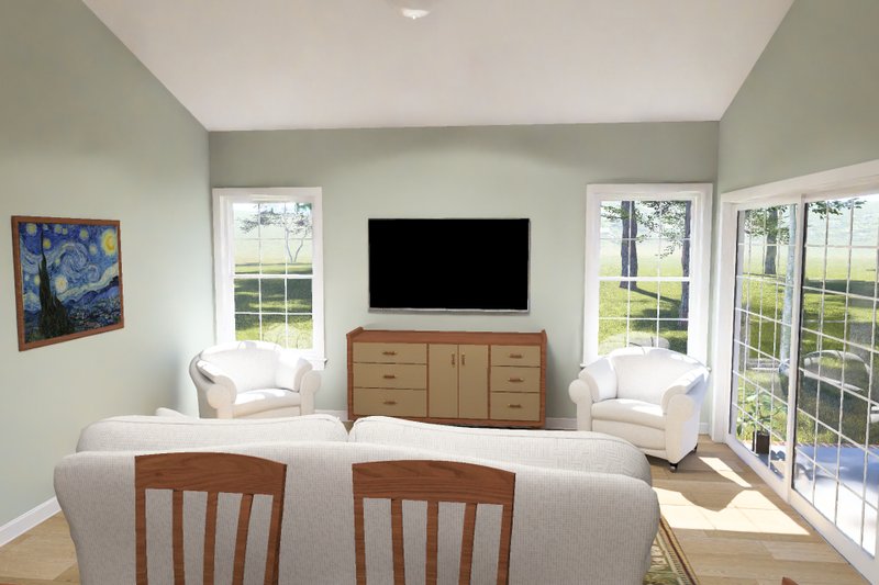 Architectural House Design - Interior - Family Room 1 for Cottage House Plan #513-2465 - 4 bed, 3 bath