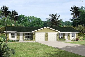 Ranch Exterior - Front Elevation Plan #57-462