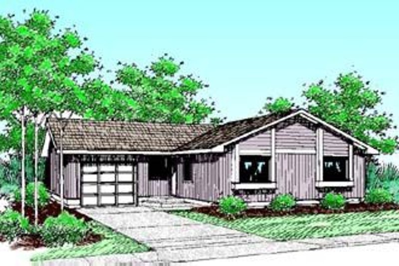 Home Plan - Traditional Exterior - Front Elevation Plan #60-391