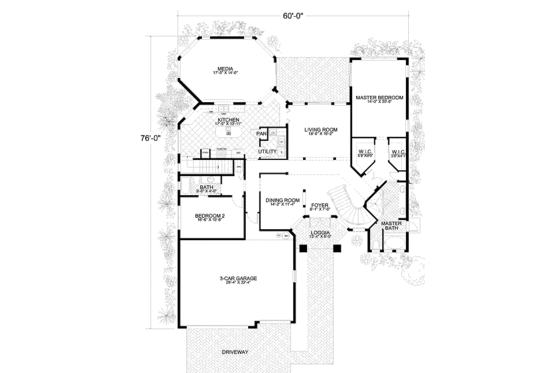 Floor Plan - Main Floor House Plan #420-147 - 5 bed, 4 bath