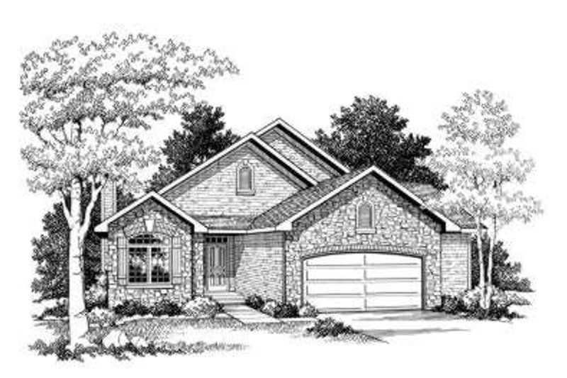 Home Plan - European Exterior - Front Elevation Plan #70-754