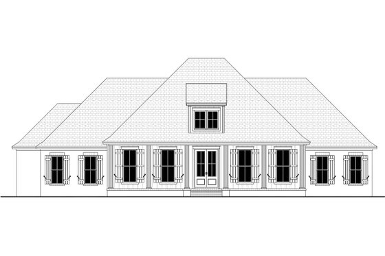 Exterior - Front Elevation 4 for Farmhouse House Plan #430-276 - 4 bed, 3.5 bath