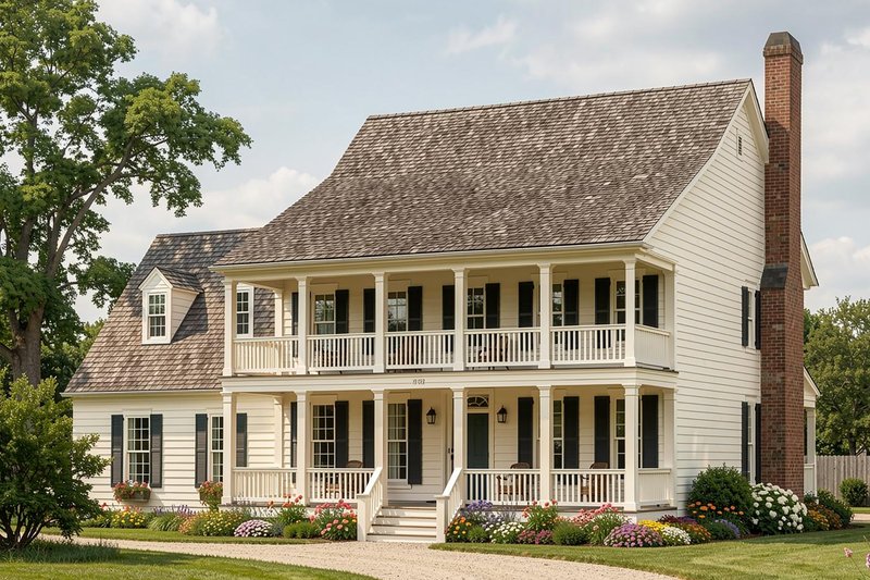 Dream House Plan - Photo 2 for Colonial House Plan #137-145 - 4 bed, 3 bath