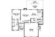 Traditional Style House Plan - 3 Beds 2.5 Baths 2093 Sq/Ft Plan #124-584 Floor 