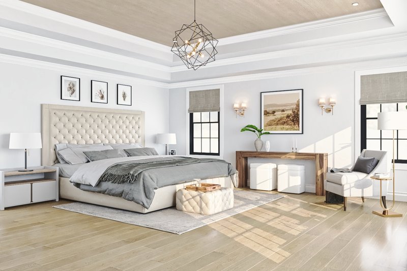 House Plan Design - Interior - Master Bedroom for Craftsman House Plan #54-726 - 5 bed, 3 bath