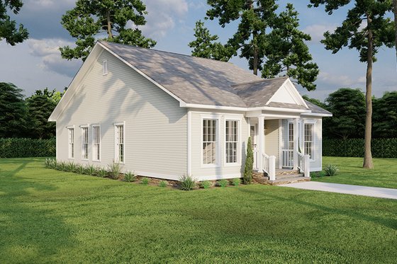 Exterior - Front Elevation 3 for Cottage House Plan #17-1052 - 3 bed, 2 bath