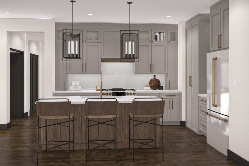 House Plan Design - Interior - Kitchen for Farmhouse House Plan #455-502 - 4 bed, 3 bath