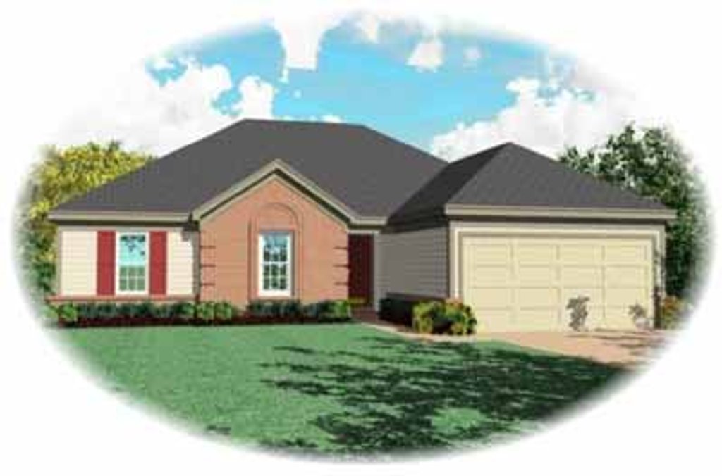 Exterior - Front Elevation 2 for Traditional House Plan #81-254 - 3 bed, 2 bath