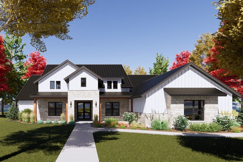 House Plan Design - Farmhouse Exterior - Front Elevation Plan #1096-39