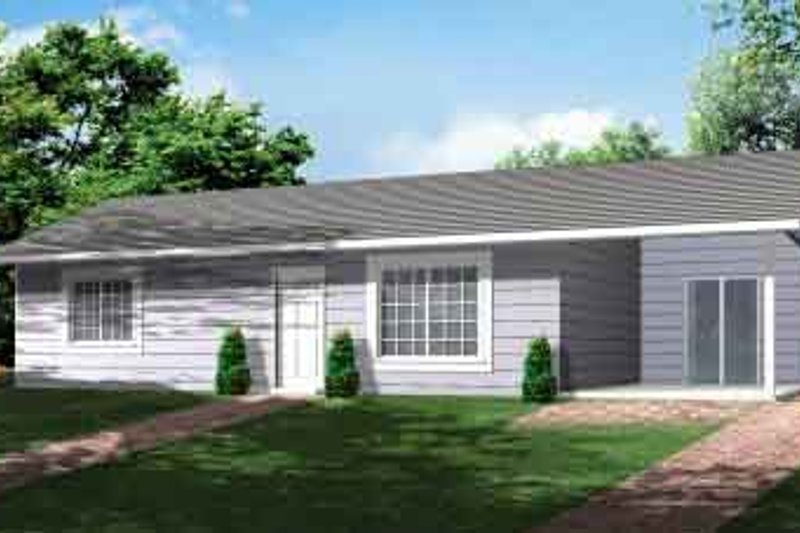 Ranch Style House Plan - 2 Beds 1 Baths 792 Sq/Ft Plan #1-466