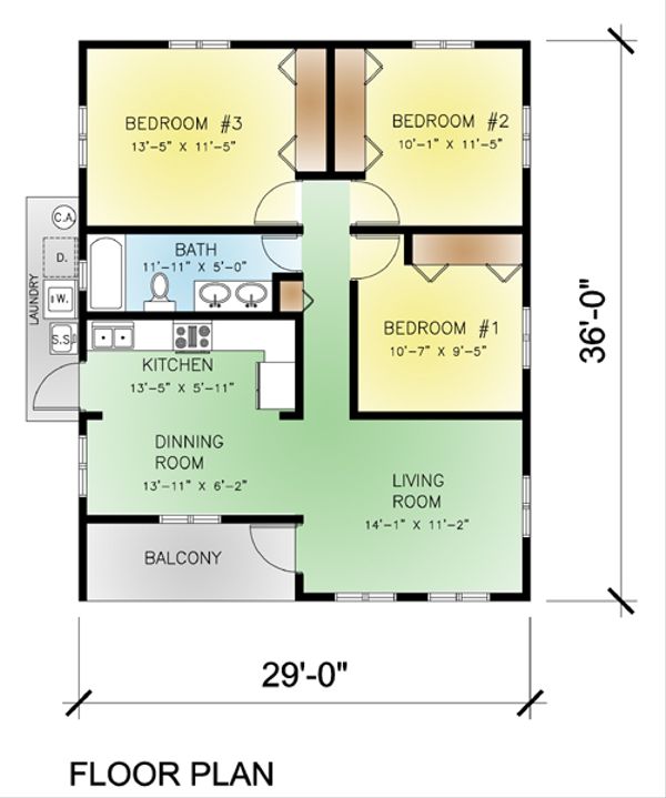 House Blueprint - Modern Floor Plan - Main Floor Plan #495-3