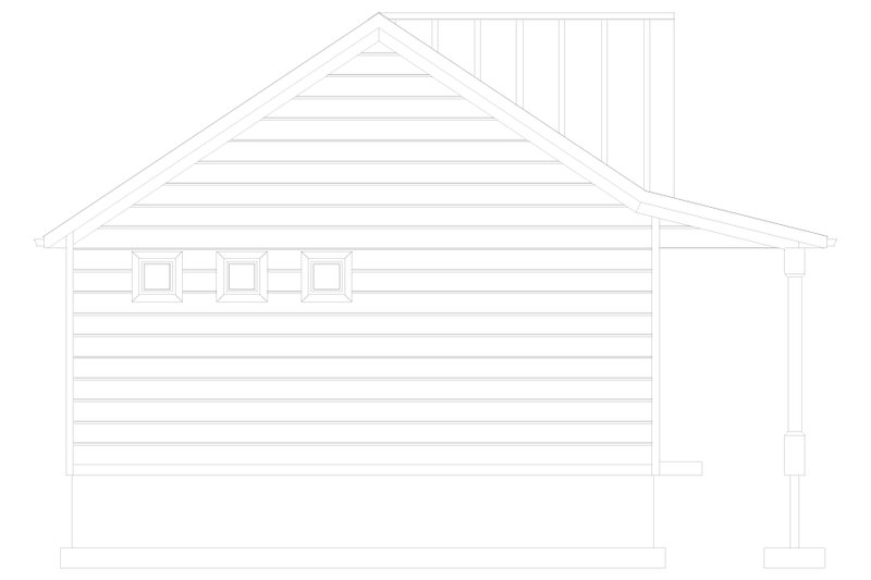 Dream House Plan - Exterior - Other Elevation for Farmhouse House Plan #1060-304 - 1 bed, 1 bath