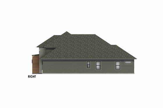Exterior - Other Elevation 1 for Modern House Plan #1096-110 - 3 bed, 2 bath