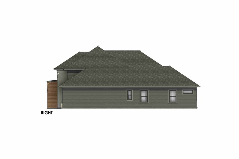 House Design - Exterior - Other Elevation 1 for Modern House Plan #1096-110 - 3 bed, 2 bath