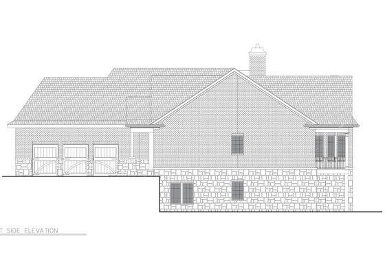 Exterior - Other Elevation 2 for Cottage House Plan #119-483 - 3 bed, 2.5 bath