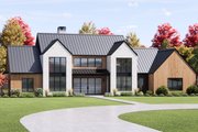 Modern Style House Plan - 4 Beds 4.5 Baths 4557 Sq/Ft Plan #1096-161 Exterior 