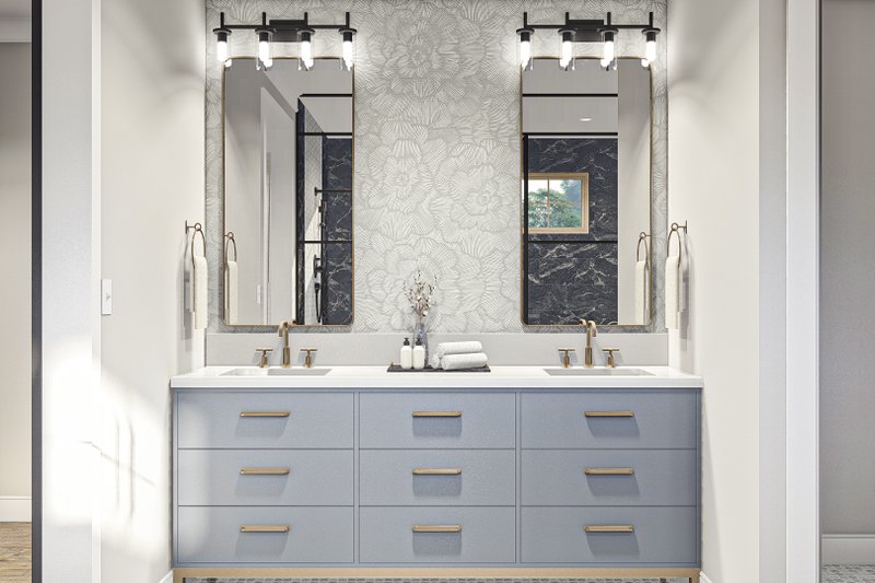 Home Plan - Interior - Bathroom for Barndominium House Plan #455-523 - 4 bed, 2.5 bath