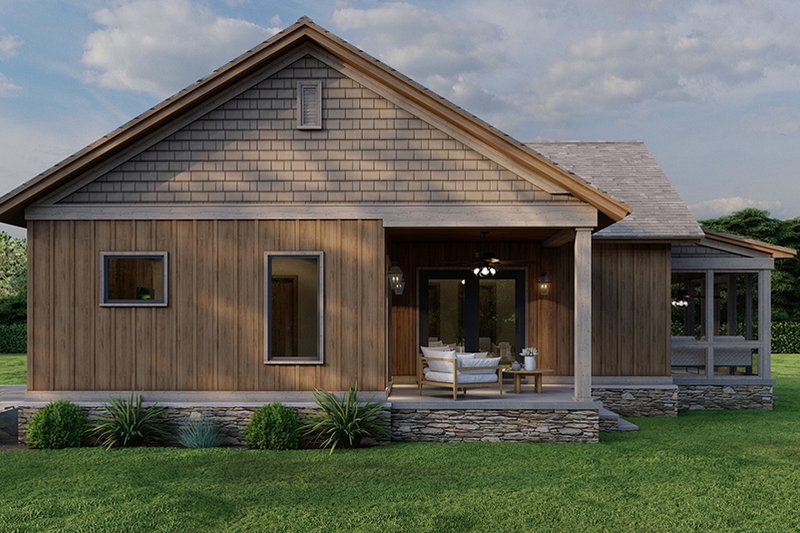 Architectural House Design - Exterior - Other Elevation for Cabin House Plan #923-323 - 2 bed, 1.5 bath