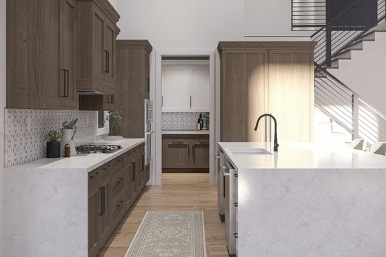 Interior - Kitchen 1 for Barndominium House Plan #455-726 - 4 bed, 3.5 bath