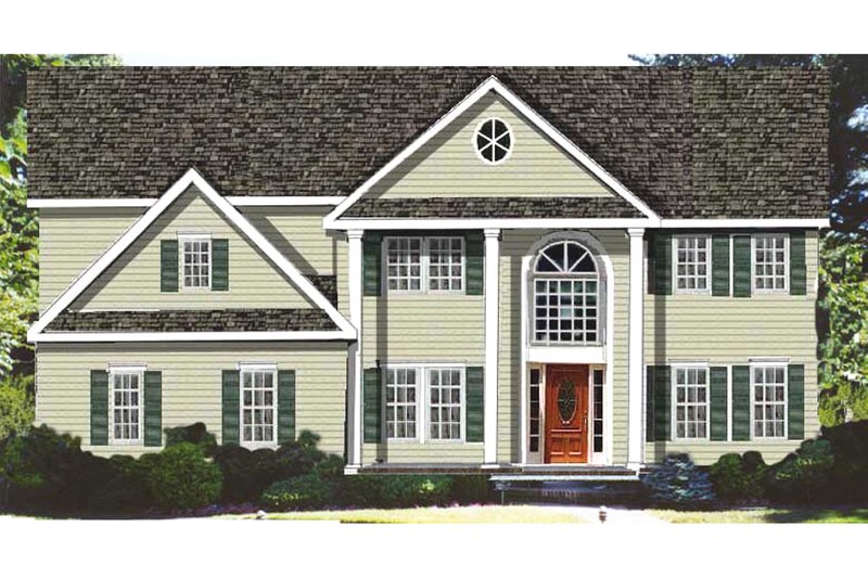 House Plan Design - Colonial Exterior - Front Elevation Plan #3-226