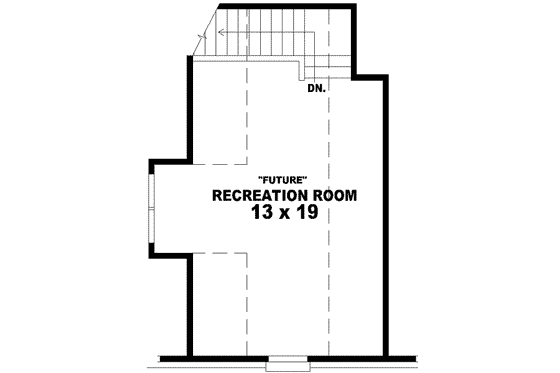 Floor Plan - Other Floor for European House Plan #81-988 - 3 bed, 2 bath