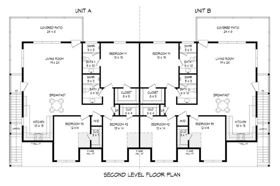 Floor Plan - Main Floor for Barndominium House Plan #932-443 - 6 bed, 5 bath